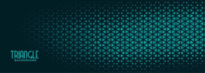 abstract small triangle halftone pattern banner