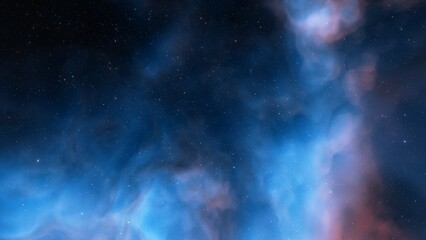 nebula gas cloud in deep outer space
