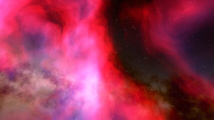 nebula gas cloud in deep outer space
