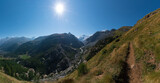 Fototapeta Niebo - Letnia alpejska panorama