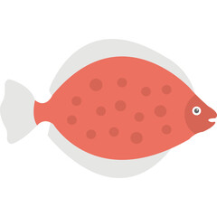 Sticker - Fish Vector Icon 