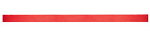 A Straight Red Ribbon For Christmas And Birthday Present Isolated Against A Transparent Background.