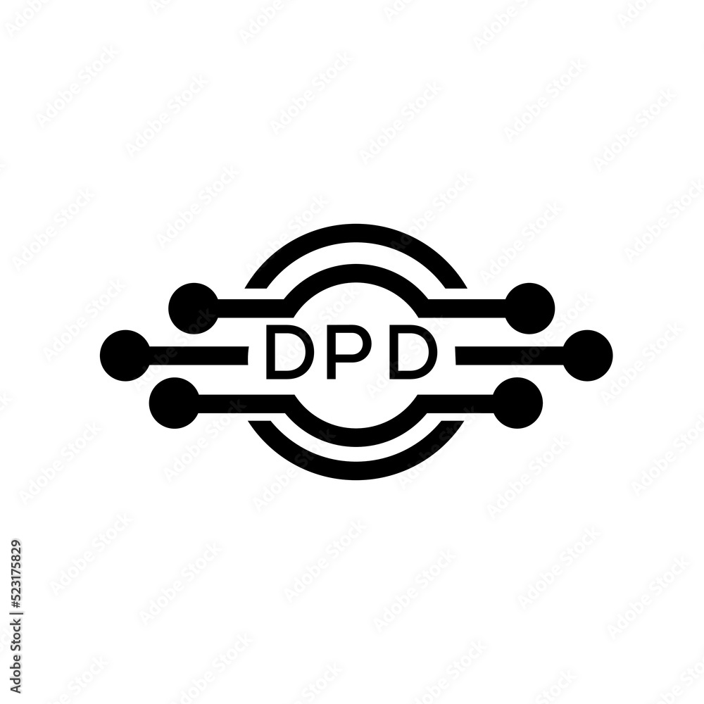 DPD letter logo. DPD best white background vector image. DPD Monogram logo design for entrepreneur and business.
