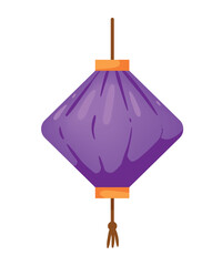 Poster - purple mid autumn lamp