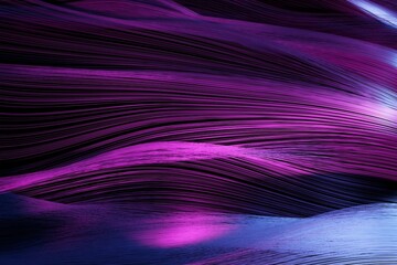Wall Mural - abstract blue pink wave color illustration with place for text, 3d rendering