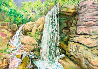 Waterfall at Garvan Woodland Gardens (Hot Springs, Arkansas)