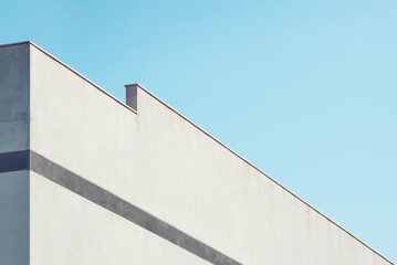 Poster - Urban abstract architecture. Close up of a building facade.