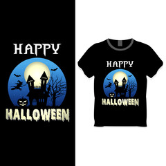 Wall Mural - Halloween T-Shirt- Happy Halloween t-shirt design concept