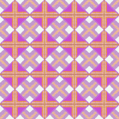 Wall Mural - violet cross fabric seamless ikat textile pattern background, illustration modern art decoration fashion.