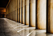 Architectural column walkway of the Ancient Agora of Athens, Greece