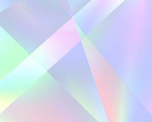 Wall Mural - abstract pastel rainbow holographic light crystal background