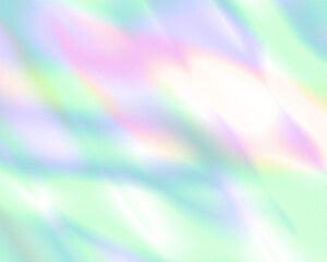 Wall Mural - abstract pastel rainbow holographic light background