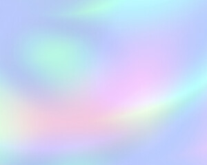 Wall Mural - abstract pastel rainbow holographic light background
