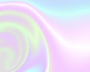 Wall Mural - abstract pastel rainbow holographic light wavy background