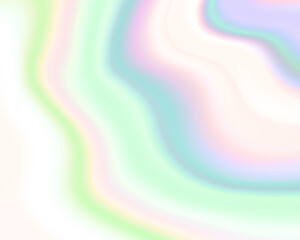 Wall Mural - abstract pastel rainbow holographic light wavy background