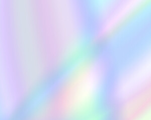 Wall Mural - abstract pastel rainbow holographic light background
