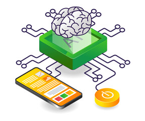 Aufkleber - Smartphone artificial intelligence technology