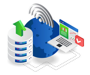 Aufkleber - World analytics database server