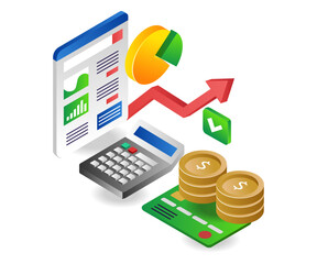 Wall Mural - Investment business financial analysis data