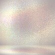 Light silver empty room shimmer sanded texture. Subtle iridescent glitz wall and floor surface. 3d background.