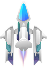 Wall Mural - space-craft, cartoon external galaxy explorer ship