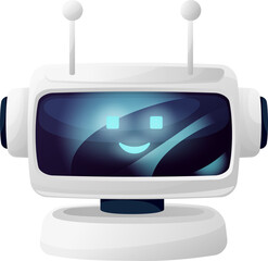 Aufkleber - Talkbot chatterbot virtual online support chatbot