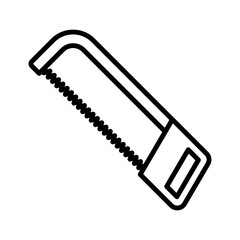 Poster - Hack saw icon. Hacksaw. Pictogram isolated on a white background.