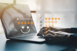 © kamiphotos - Product or service review ideas from customers, writing reviews from customers who use the products and services of the store to express their satisfaction and increase the credibility of the store.