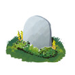 drawing of the tombstone