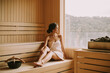 © BGStock72 - Young woman relaxing in the sauna