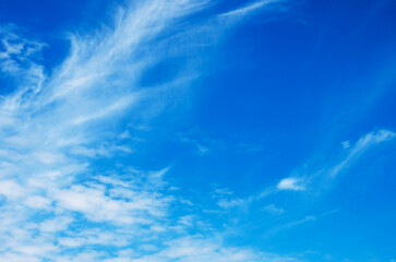 Wall Mural - blue sky background with white clouds