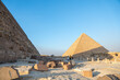 Giza Plateau, Great Pyramid, Pyramid of Khafre, Menkaure, Sphinx, Egypt