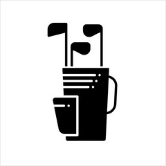 Wall Mural - Caddy Bag Icon, Caddy Golf Bag Icon, Sport Icon