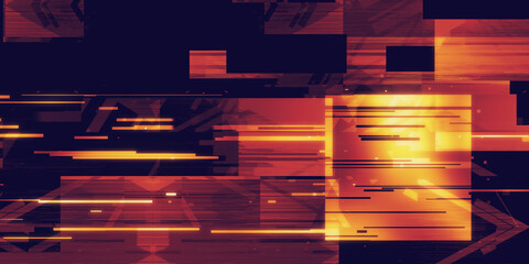 Wall Mural - background consisting of different sized geometric shapes