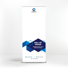 Wall Mural - roll-up banner, stand for advertising, conferences, seminars, media template