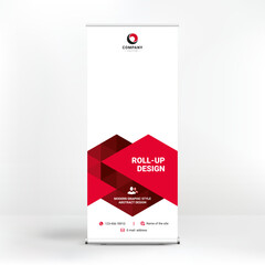 Wall Mural - roll-up banner, stand for advertising, conferences, seminars, media template