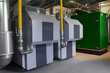 Blockheizkraftwerk (BHKW) für Wärmeversorgung und Stromerzeugung sowie 2 Gas-Brennwert-Kessel mit Biogasbeimischung
