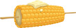 © Vector Tradition - Grilled corn on skewer isolated fastfood snack