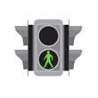 © patrimonio designs - Traffic Light Man Walking Retro