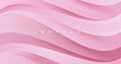 Abstract pink background with wavy shape. Trendy abstract wave background.