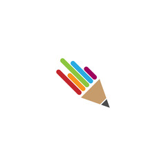 Wall Mural - Pencil icon logo desig