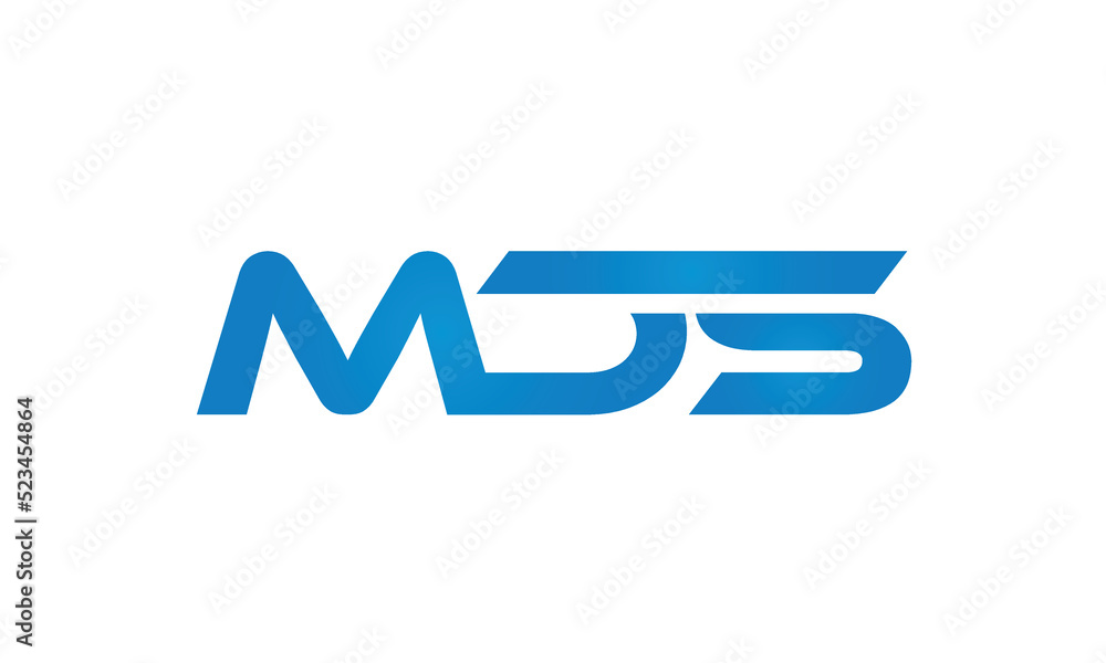MDS letters linked logo design, Letter to letter connection monogram ...