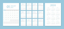 Calendar 2023, Calendar 2024 Week Start Sunday Corporate Design Planner Template.