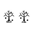 © RomStu - tree icon with solid line and glyph style. Suitable for website design, logo, app and UI.