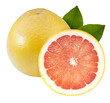 Fresh Grapefruit isolated on white background, Fresh Yellow pomelo on White Background With png file.