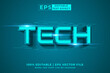 © Hasbi Creative - Editable text effect Tech 3d cartoon template style premium vector