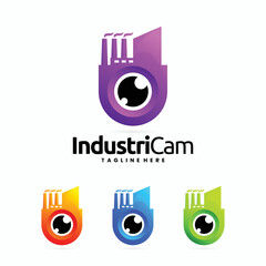 Wall Mural - industry camera logo, camera logo