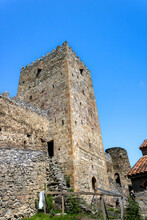 The Khevsurian Tower (circa 14th Century) Of The Ananuri Fortress Complex, Mtskheta-Mtianeti, Georgia