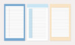 © Nataliia Shelyaga - Simple style memo, notepad template planner, note frame illustration set. Ready to print to do list daily planner.