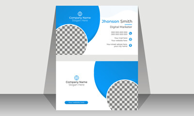 Creative modern business card print template. Double-sided creative business card,visiting card and stationery design.